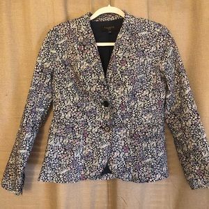 Talbots Floral Blazer